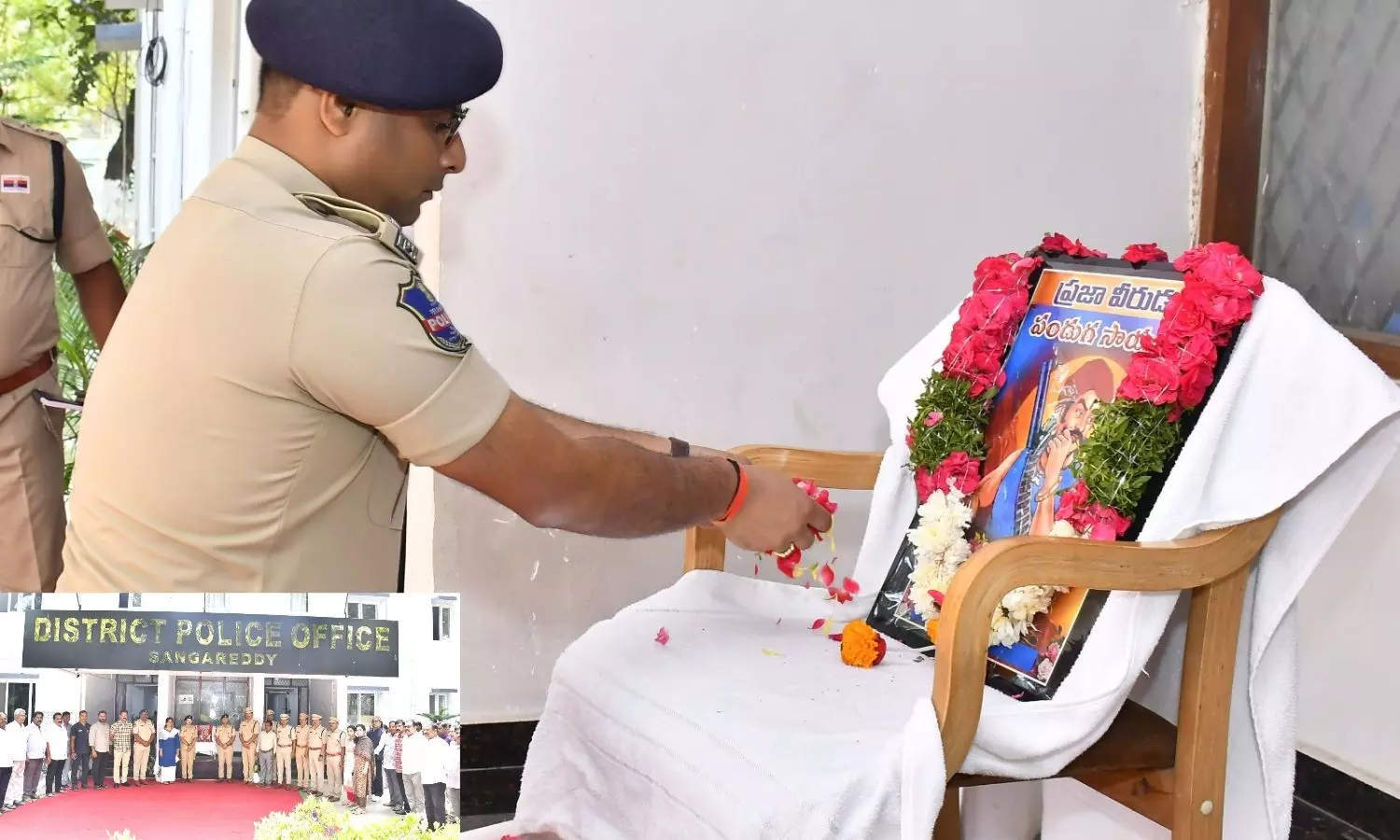 సంగారెడ్డి: పండుగ సాయన్నకు ఎస్పీ పరితోష్ పంకజ్ నివాళులు